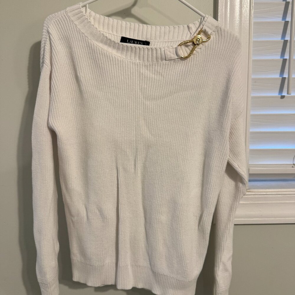 Ladies Ralph Lauren Nautical Boatneck Sweater